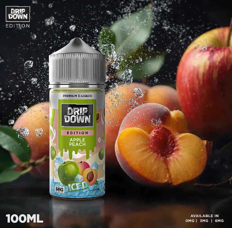 Drip Down Apple Peach Iced 3MG 100ML