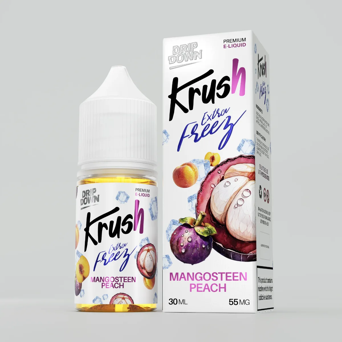 Drip Down Krush Mangosteen Peach Extra Freez 30ML 55MG