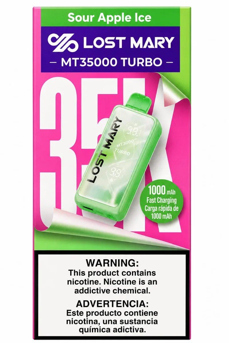 Lost Mary MT35000 Turbo-Sour Apple Ice