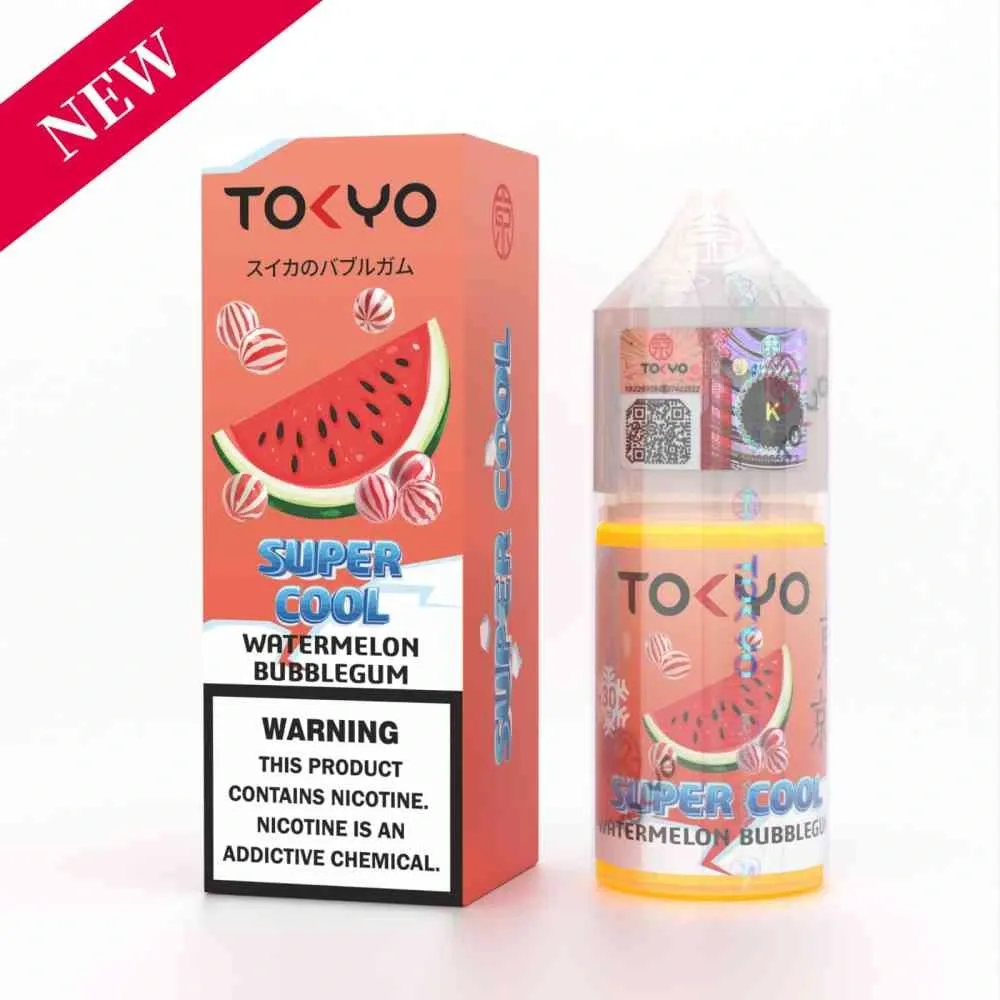 TOKYO SUPER COOL WATERMELON BUBBLEGUM 30ML 5OMG