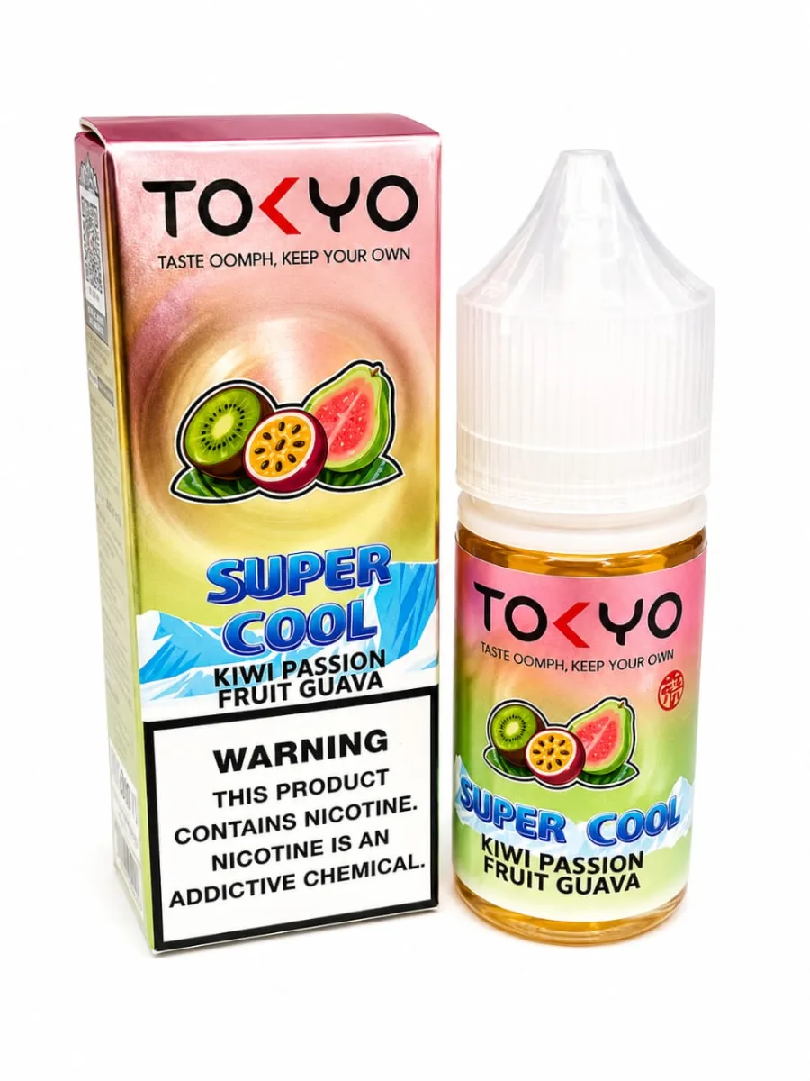 Tokyo Super Cool Kiwi Passion Fruit Guava 30ml 50mg
